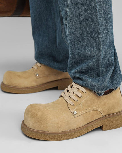 Mein Shop 0 Casual Platform Height-increasing Martain Boots Big Head Derby Shoes British Style