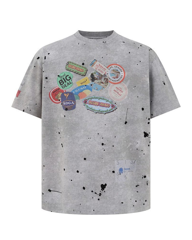 Mein Shop 0 Distressed Rebel Americana T-Shirt— 3755
