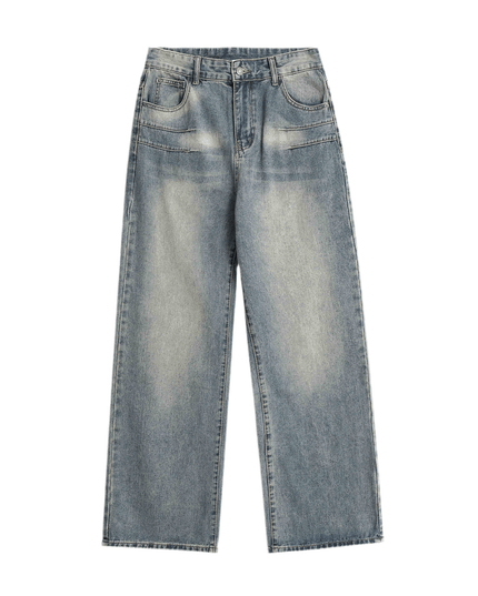 Mein Shop 0 Faded blue Straight Jeans—9356