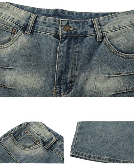 Mein Shop 0 Faded blue Straight Jeans—9356