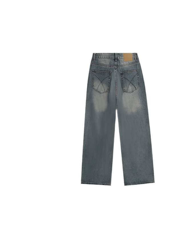Mein Shop 0 Faded blue Straight Jeans—9356