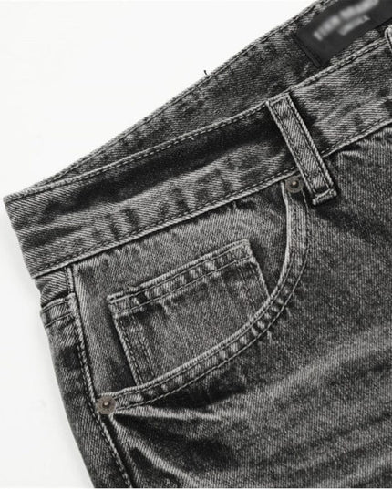 Mein Shop 0 Industrial Heritage Denim Straight Jeans—9865