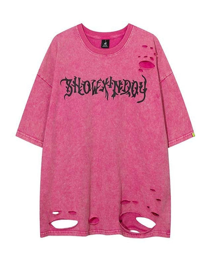 Mein Shop 0 Men Trendy Brands Loose Dark Distressed Top