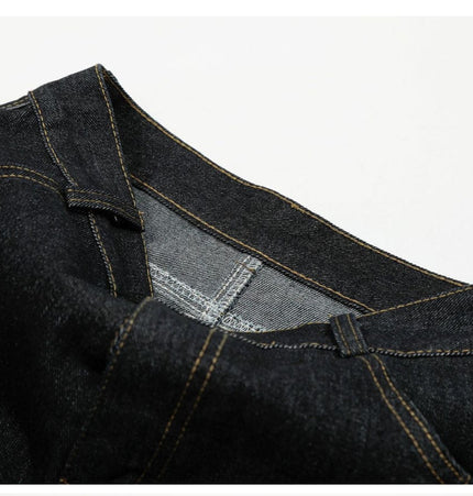 Mein Shop 0 MetroCool Solid Casual Denim Shorts—-3422