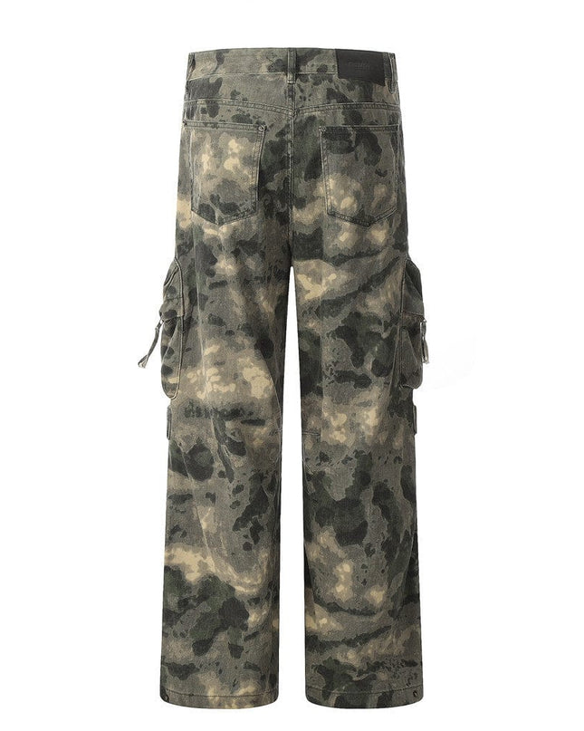 Mein Shop 0 Mountain Outdoor Multi-pocket Workwear Tie-dye Camouflage Pants Men