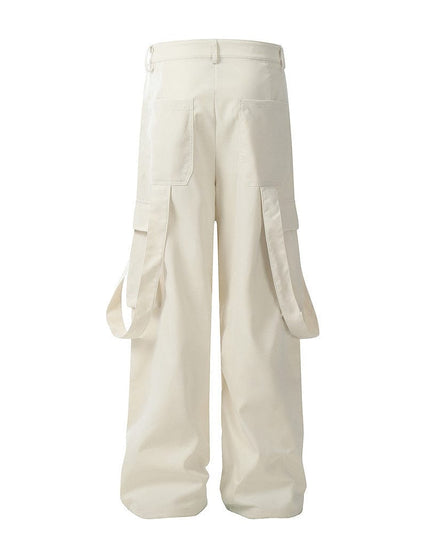 Mein Shop 0 Overalls Men's Ribbon Pocket Design Pleated