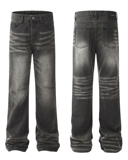 Mein Shop 0 Retro Cat Beard Straight Jeans—9753