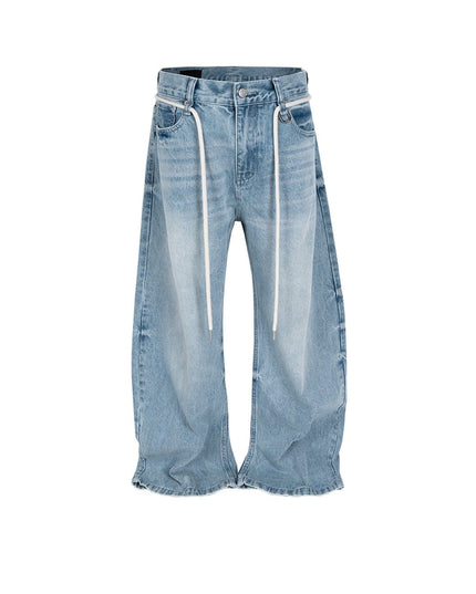 Mein Shop 0 Retro Drawstring Denims Jeans—1661
