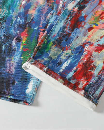 Mein Shop 0 Retro Revival  water painted Jeans—5422