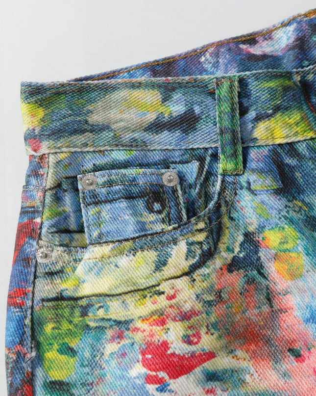 Mein Shop 0 Retro Revival  water painted Jeans—5422