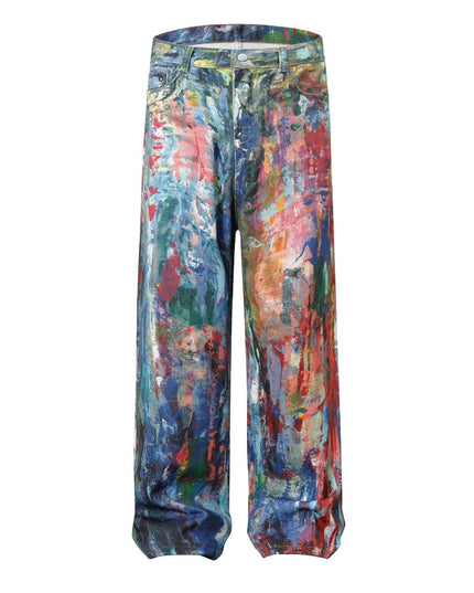 Mein Shop 0 Retro Revival  water painted Jeans—5422