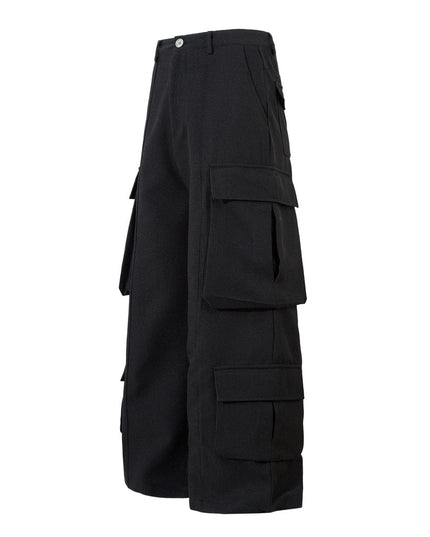Mein Shop 0 Retro Spring Black Cargo Pants—3855