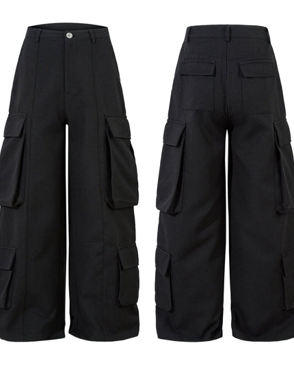 Mein Shop 0 Retro Spring Black Cargo Pants—3855