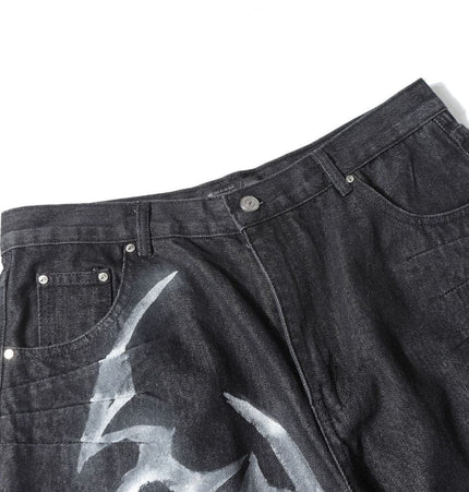 Mein Shop 0 Retro Street Partnern paint Jeans—8705