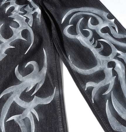 Mein Shop 0 Retro Street Partnern paint Jeans—8705