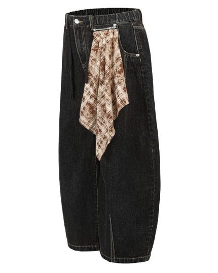 Mein Shop 0 Retro Street Simple Loose Machete Denim Jeans —2774