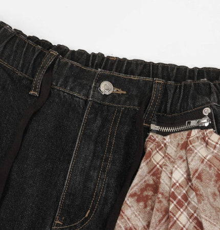 Mein Shop 0 Retro Street Simple Loose Machete Denim Jeans —2774