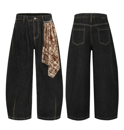 Mein Shop 0 Retro Street Simple Loose Machete Denim Jeans —2774