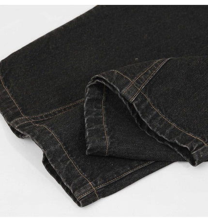 Mein Shop 0 Retro Street Simple Loose Machete Denim Jeans —2774