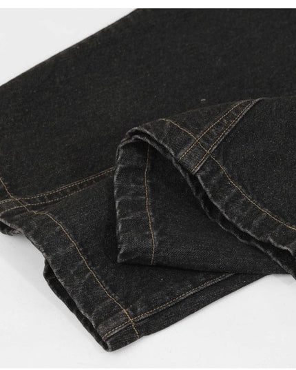 Mein Shop 0 Retro Street Simple Loose Machete Denim Jeans —2774
