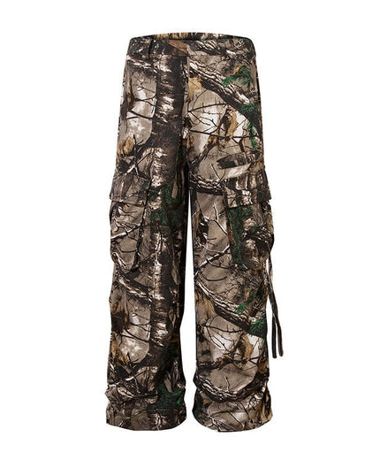 Mein Shop 0 Retro Style Branches Camouflage Cargo Pants
