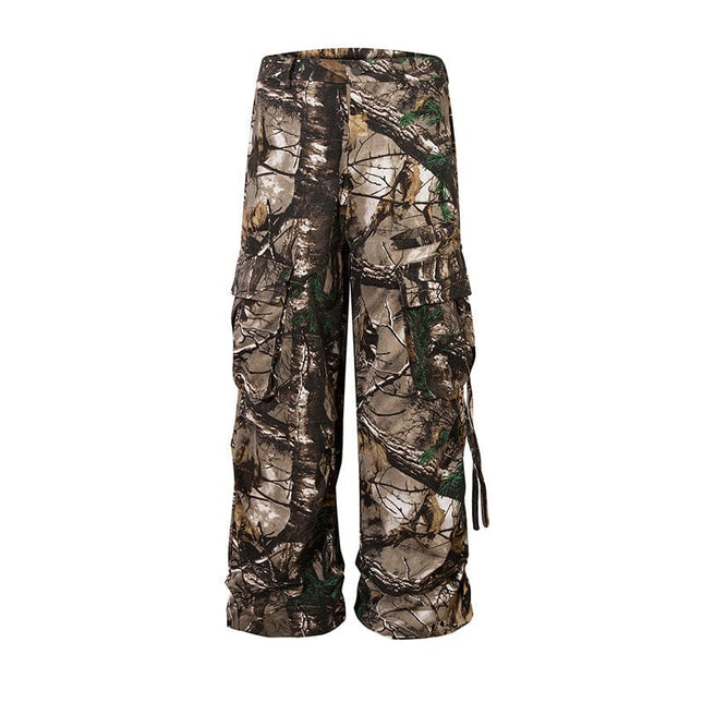 Mein Shop 0 Retro Style Branches Camouflage Cargo Pants