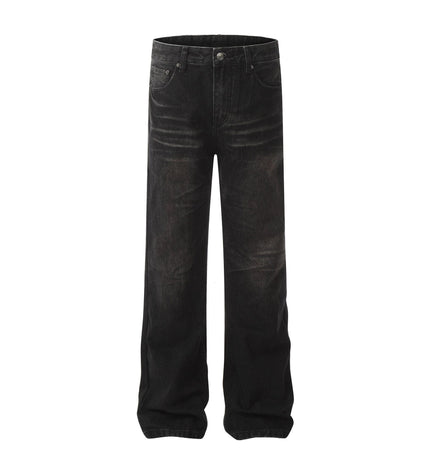 Mein Shop 0 Retro Washed Black Craft Straight Jeans—5339