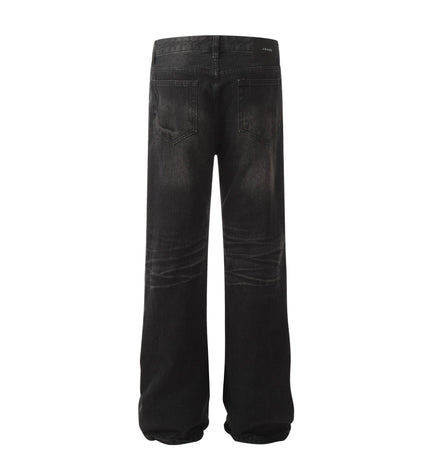 Mein Shop 0 Retro Washed Black Craft Straight Jeans—5339