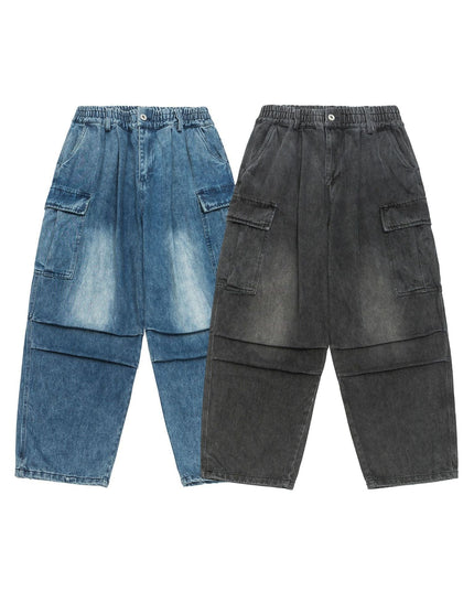 Mein Shop 0 Season New Washed Fried Flower Denim Trousers