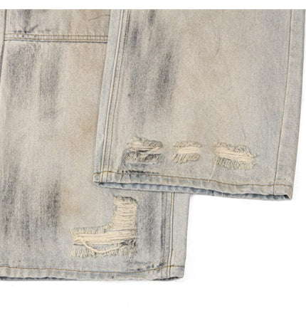 Mein Shop 0 Shabby Dirty Loose Hole Jeans—8739