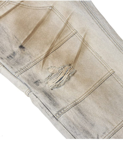 Mein Shop 0 Shabby Dirty Loose Hole Jeans—8739