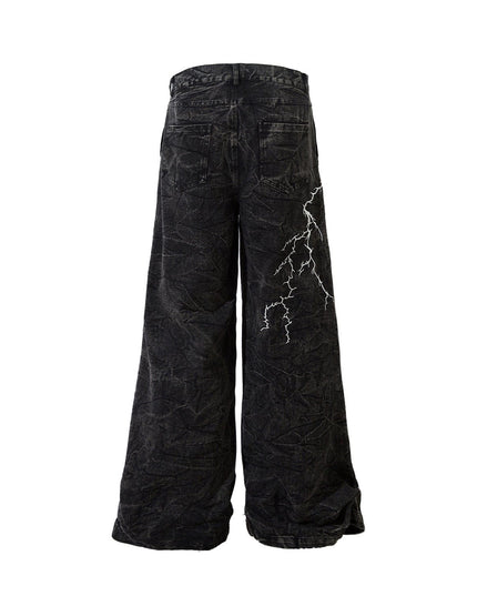 Mein Shop 0 Thunderbolt Denim Straight Jeans—8733