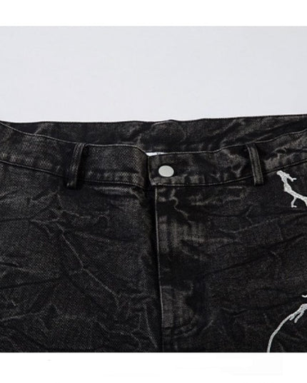 Mein Shop 0 Thunderbolt Denim Straight Jeans—8733