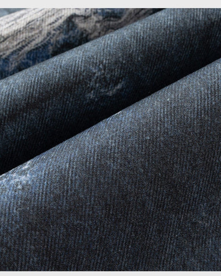 Mein Shop 0 UNISEX Straight Worn Looking Washed-out Jeans—9008