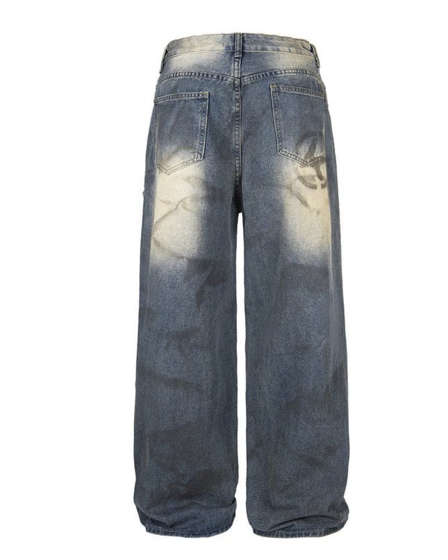 Mein Shop 0 Urban Edge Ink Splatter Denim Jeans —7529