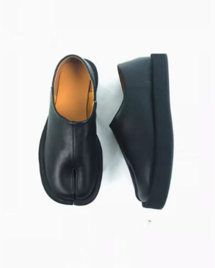 Mein Shop 0 Velvet Hoof Luxe: Genuine Leather Split Toe Shoes—-4611