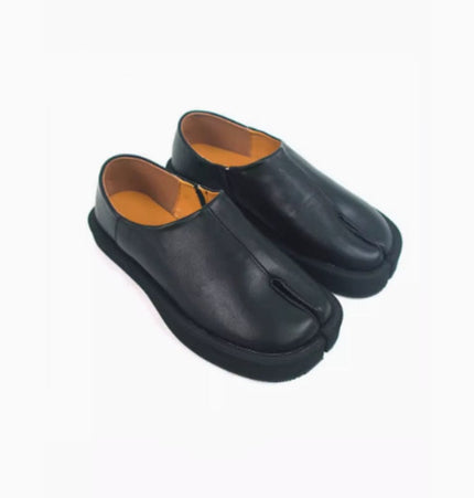 Mein Shop 0 Velvet Hoof Luxe: Genuine Leather Split Toe Shoes—-4611