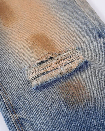 Mein Shop 0 Vintage Ripped Washed Straight Jeans—7498
