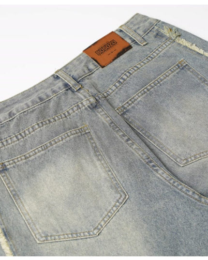 Mein Shop 0 Vintage Stripe Distressed Jeans—7522