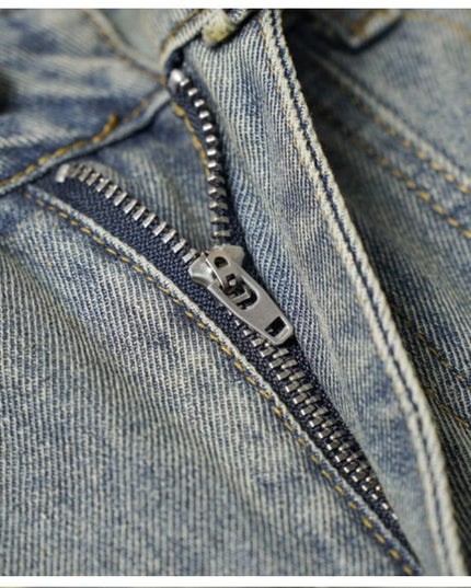 Mein Shop 0 Vintage Stripe Distressed Jeans—7522