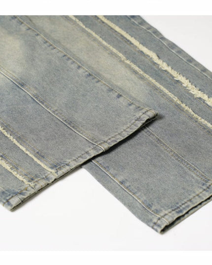 Mein Shop 0 Vintage Stripe Distressed Jeans—7522