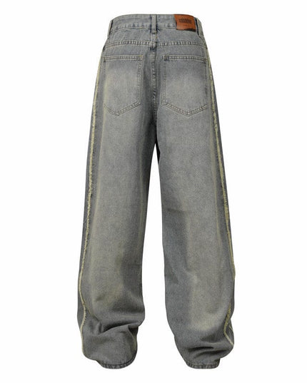 Mein Shop 0 Vintage Stripe Distressed Jeans—7522
