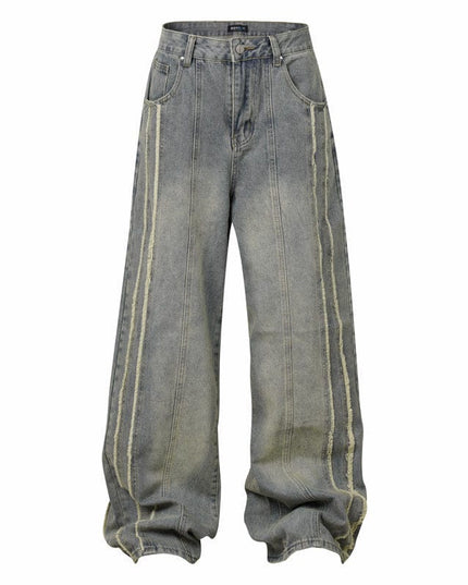 Mein Shop 0 Vintage Stripe Distressed Jeans—7522