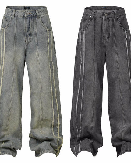 Mein Shop 0 Vintage Stripe Distressed Jeans—7522