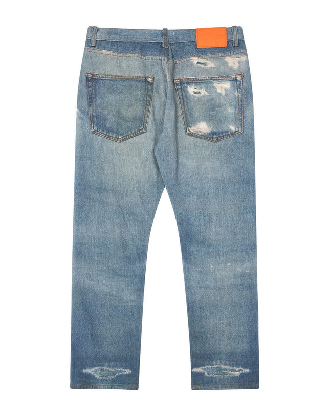 Mein Shop 0 Vintage Washed Distressed Straight Jeans—9070