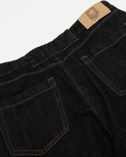 Mein Shop 0 Washed Simple Solid Color Loose Wide-leg Pants