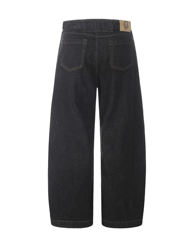 Mein Shop 0 Washed Simple Solid Color Loose Wide-leg Pants