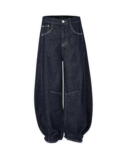 Mein Shop 0 YD 075 Blue / S Tailor stich Wide-Leg Jeans--4435