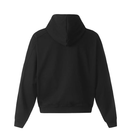 TALKLESSFASHION 0172 American men's and women's high-end trend solid color deconstructed jacket design men's loose cardigan hooded sweatshirt