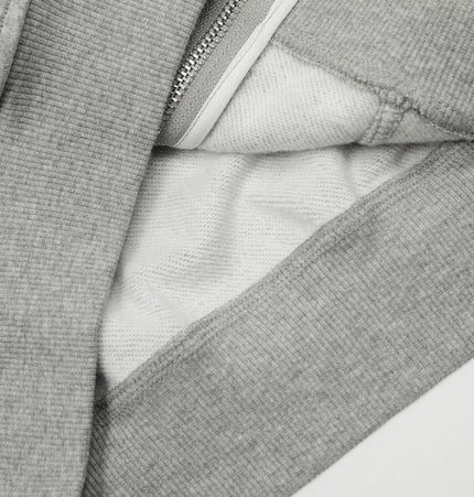 TALKLESSFASHION 0172 American men's and women's high-end trend solid color deconstructed jacket design men's loose cardigan hooded sweatshirt